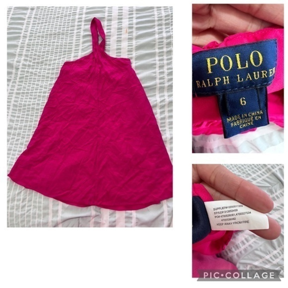 Polo Ralph Lauren Pink Halter Dress size 6